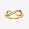 Bague Infini - Plaqué Or et Strass