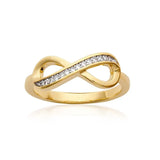 Bague Infini - Plaqué Or et Strass
