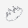 Bague Gisèle - Zig Zag Argent Rhodié