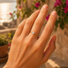 Bague Reny - Solitaire Fine Plaqué or