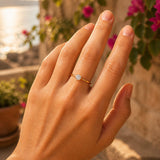 Bague Reny - Solitaire Fine Plaqué or