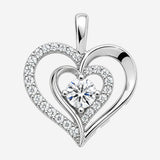 Pendentif Grand Coeur Argent 925