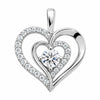 Pendentif Grand Coeur Argent 925