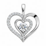 Pendentif Grand Coeur Argent 925