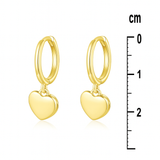 Mini Créole Alma - Pendentif Coeur Plaqué Or
