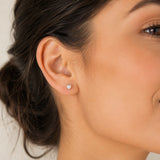 Boucles d'oreilles Izzie - Petit Coeur Argent