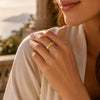 Bague Sorale - Anneau en coeur Plaqué Or