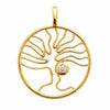 Pendentif Seleya - Arbre Ajouré Plaqué Or