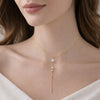Collier Safia - Tombant Perle Acier Inoxydable