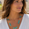 Collier Calice - Sautoir Acier Inoxydable Doré & Perle Turquoise