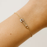 Bracelet Andi - Epingle à Nourrice Plaqué Or
