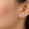 Puces d'oreilles Rata - Rondes Plaqué Or Zirconium