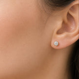 Puces d'oreilles Rata - Rondes Plaqué Or Zirconium