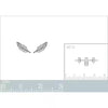 Puce d'Oreille - Plume Argent 925