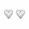 Boucles d'oreilles Izzie - Petit Coeur Argent