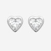 Boucles d'oreilles Izzie - Petit Coeur Argent
