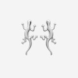 Boucle d'oreille Hoy - Gecko Lezard Argent
