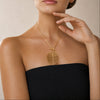 Collier Palmy - Pendentif Feuille de Palmier Acier
