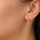 Boucles d'oreilles Agual - Mini Créole Goutte Plaqué Or