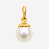 Pendentif Naïa - Perle Blanche Plaqué Or