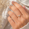 Bague Say - Fine Solitaire Entrelacé Plaqué or