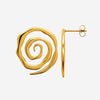 Boucle d'Oreille Toura - Spirale Acier Inoxydable Doré