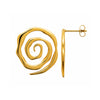 Boucle d'Oreille Toura - Spirale Acier Inoxydable Doré