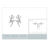 Boucle d'oreille Hoy - Gecko Lezard Argent