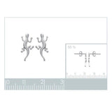 Boucle d'oreille Hoy - Gecko Lezard Argent
