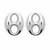 Boucle d'Oreille Santa - Grain de Café Acier Argent