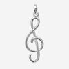 Pendentif Ayota - Clé de Sol Argent 925 Rhodié