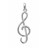 Pendentif Ayota - Clé de Sol Argent 925 Rhodié