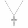 Pendentif Simea - Croix Gothique Argent Zirconium
