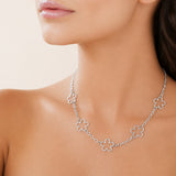 Collier Floe - Fleurs Acier Inoxydable Argenté