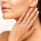 Bague Bady - Fleur Ronde Argent Rhodié