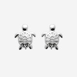 Boucles d'Oreilles Toly - Tortue Argent Femme