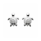 Boucles d'Oreilles Toly - Tortue Argent Femme