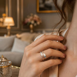 Bague Aelyra - 2 Plumes Argent Femme