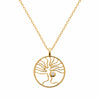Pendentif Seleya - Arbre Ajouré Plaqué Or