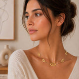 Collier Azali - Maille Marine Acier Inoxydable Doré