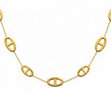 Collier Azali - Maille Marine Acier Inoxydable Doré