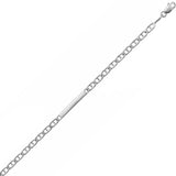 Bracelet Pame - Gourmette Maille Cheval Argent Gravure