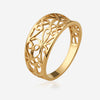 Bague Selima - Arabesque Large Plaqué Or