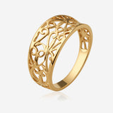 Bague Selima - Arabesque Large Plaqué Or