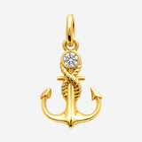 Pendentif Lisette - Ancre Marine Plaqué Or 18k