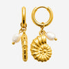 Boucle d'Oreille Kiley - Coquillage acier inoxydable