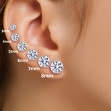 Clous d'oreilles Brita - Plaqué Or (3 à 8mm)