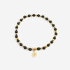 Bracelet Andy - Onyx Noir Plaqué or