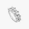 Bague Elyssa - Strass Blancs Argent