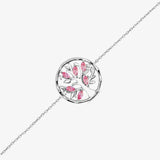 Bracelet Hannah - Arbre de Vie Argent Rose